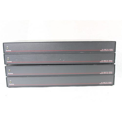 Extron DA RGB/YUV Series 1X6 Wideband Distribution Amplifier DA6 RGBHV 4 Pc Lot Front