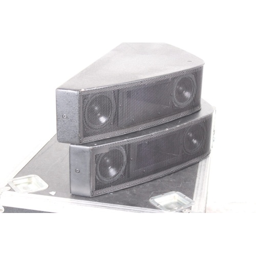 EAW UB42 2-Way Full Range Wide Angle Speaker (Pair) w/ Road Case Side1