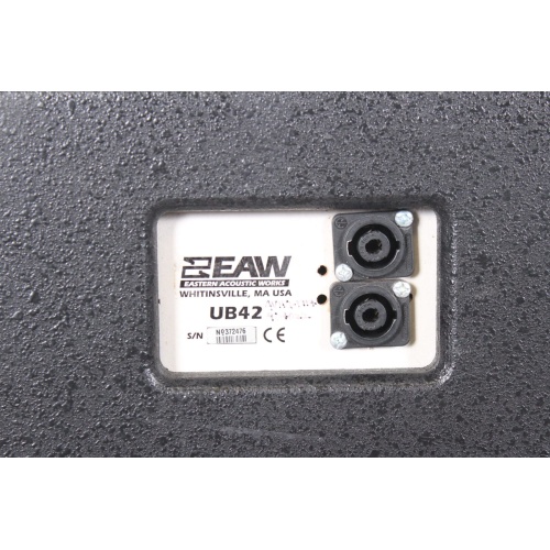 EAW UB42 2-Way Full Range Wide Angle Speaker (Pair) w/ Road Case Label