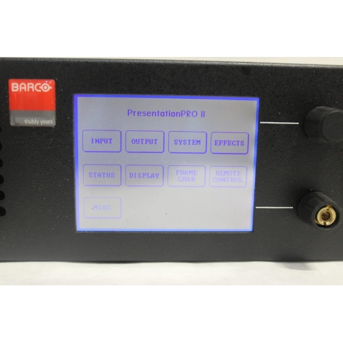 Barco Folsom Research PS-2005 PresentationPRO-II HD-SDI Video Switcher screen1
