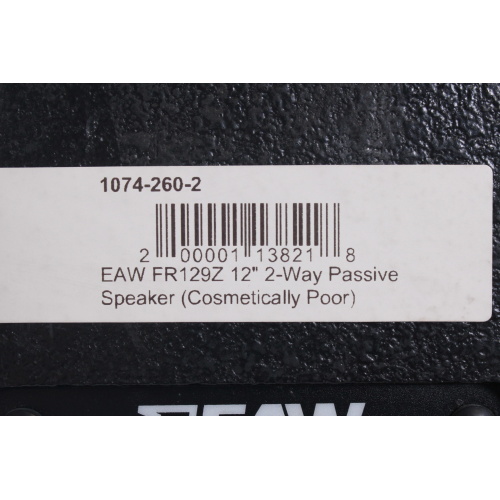 EAW FR129Z 12" 2-Way Passive Speaker (Cosmetically Poor) label2
